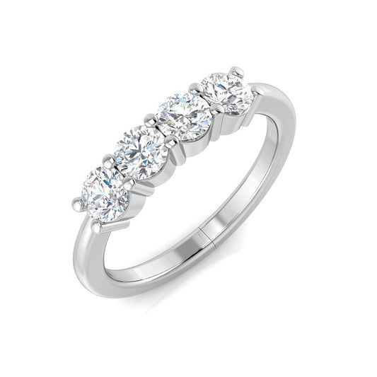 5-Stone Ring Lab Grown Diamond 0.44-2.00ct D/VVS Round Cut