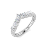 Lab-Grown Diamond Half Eternity Ring Claw Set Wedding Band UK Hallmarked | 0.1ct to 1.00ct.