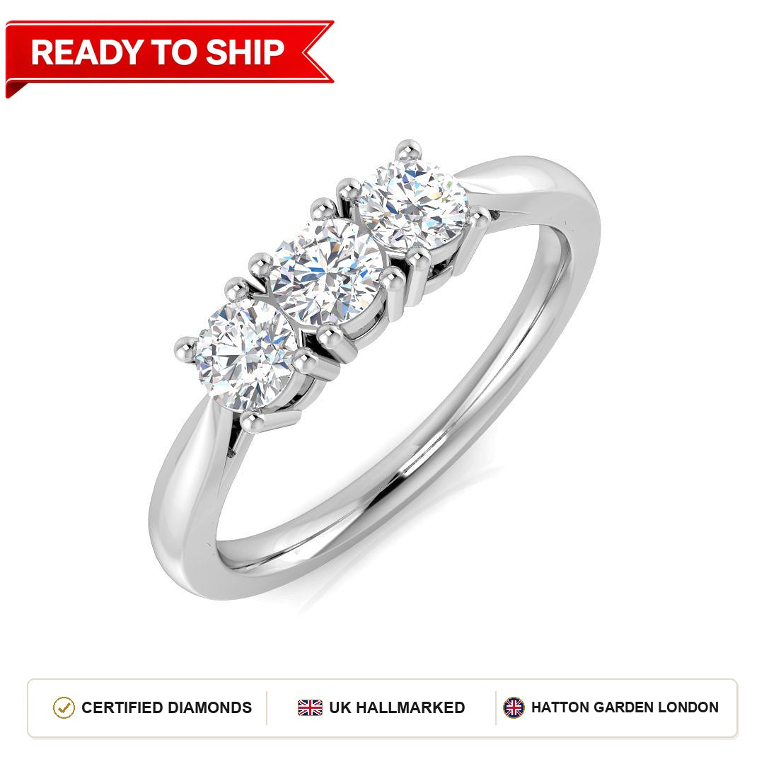 Lab grown diamond earring