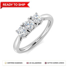 Lab grown diamond earring