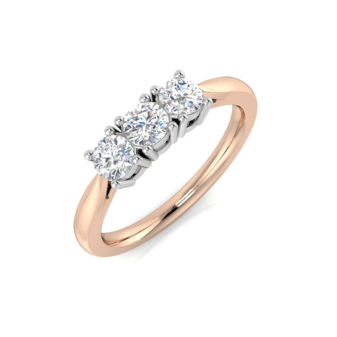 Diamond Belfakt 3 Stone Ring | 0.5ct - 1.5ct