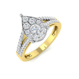 Diamond Portkmouth Cluster Ring | 0.5ct | Hallmarked Gold & Platinum