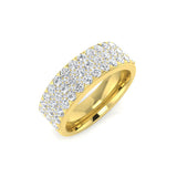 1.0Ct Round Diamond Half Eternity Ring For Her