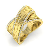 Diamond kheffield Fancy Ring | 0.5ct | Hallmarked Gold & Platinum