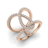 Elegant Statement Diamond Ring | 0.5ct | Platinum & Gold