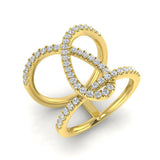 Elegant Statement Diamond Ring | 0.5ct | Platinum & Gold