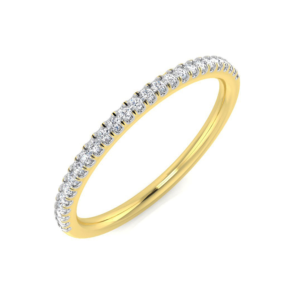 0.1Ct Diamond Ring in 9k Yellow Gold