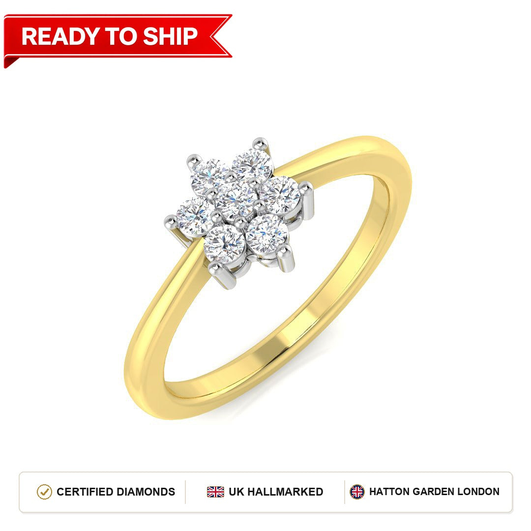 Lab grown diamond earring