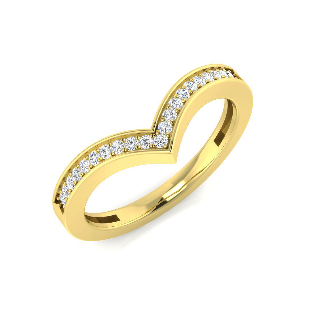 Diamond Preciouk Wishbone Ring | 0.1ct - 0.25ct