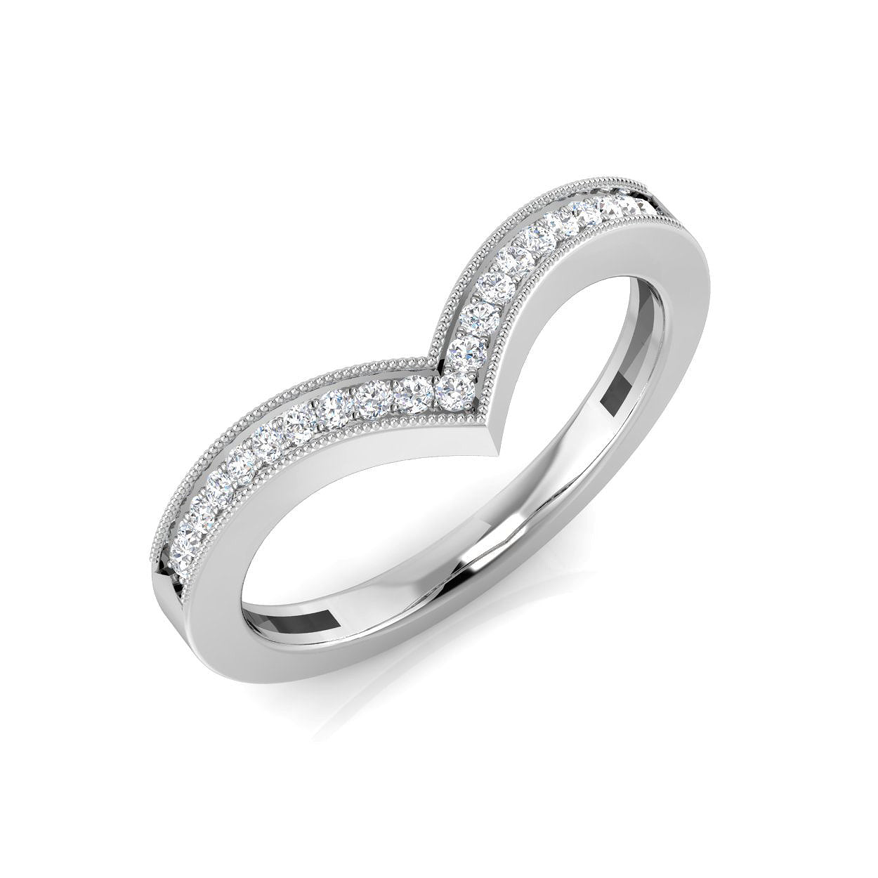 Diamond Preciouk Wishbone Ring | 0.1ct - 0.25ct