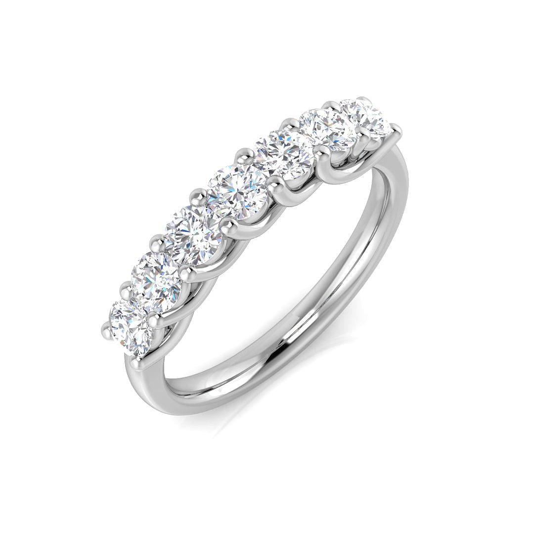 0.80Carat DE/VS Lab Grown Diamond Wedding Ring 9k White Gold Ready To Ship