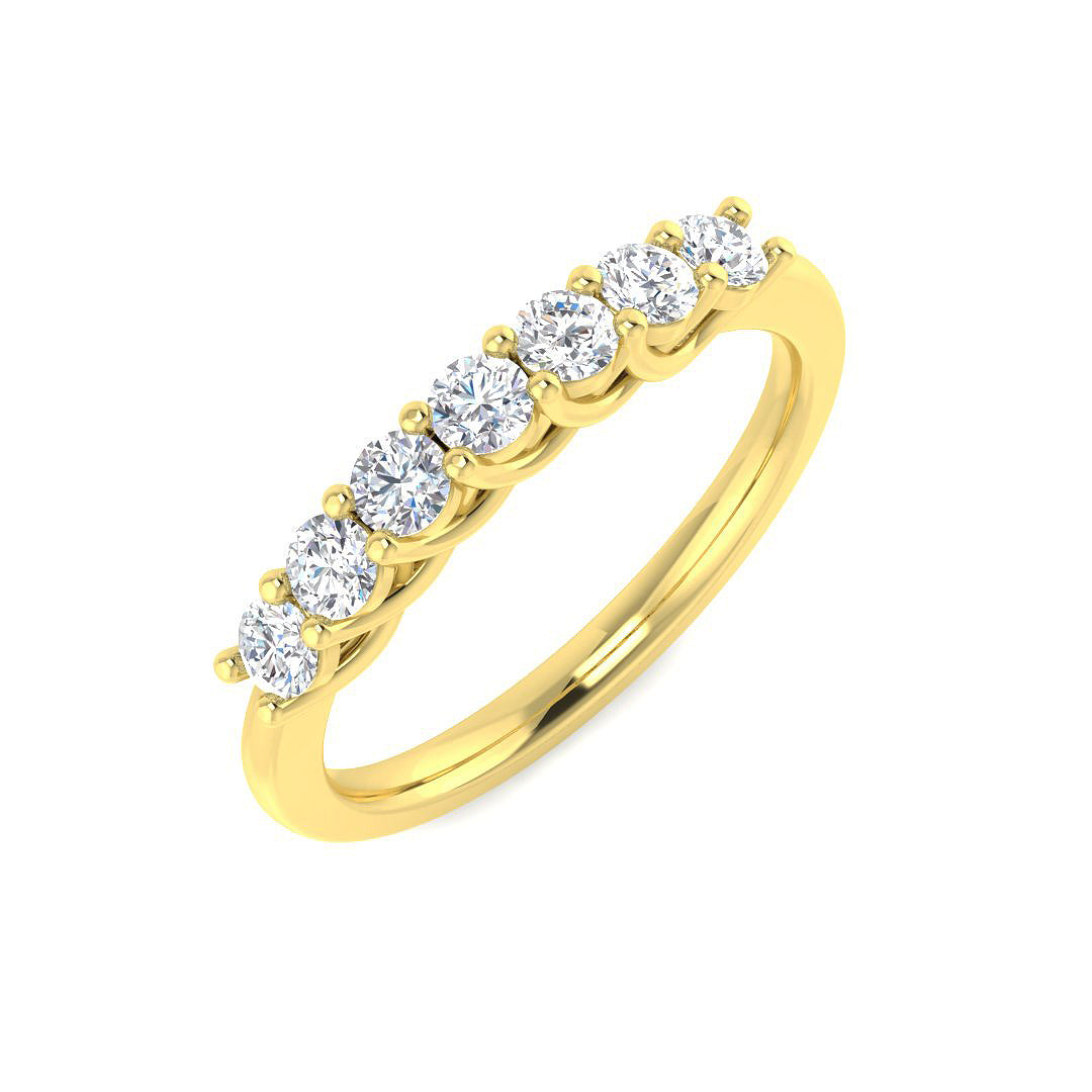 0.52Ct Lab Grown Diamond Ring in 9k Yellow Gold
