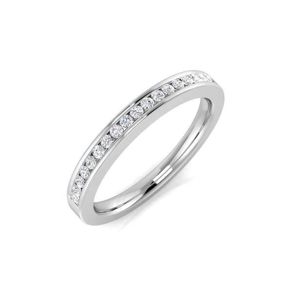 0.14Ct Diamond Ring in 18k White Gold