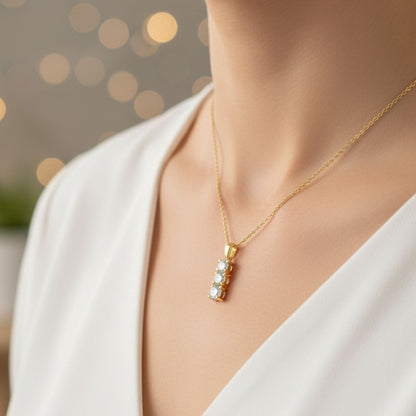 Timeless Round Diamond Pendant – Lab Grown Solitaire Design UK Hallmarked