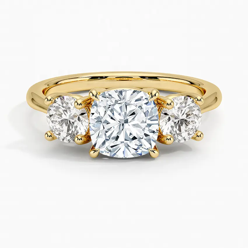 1.70 Carat 3 Stone Lab Grown Diamond Engagement Ring