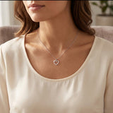 Heart Round Cut Diamond Pendant | Heart Diamond Pendant Without Chain