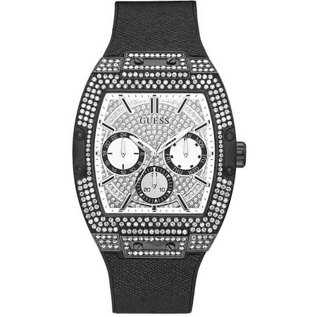 GUESS BLACK CASE BLACK SILICONE WATCH GW0048G1