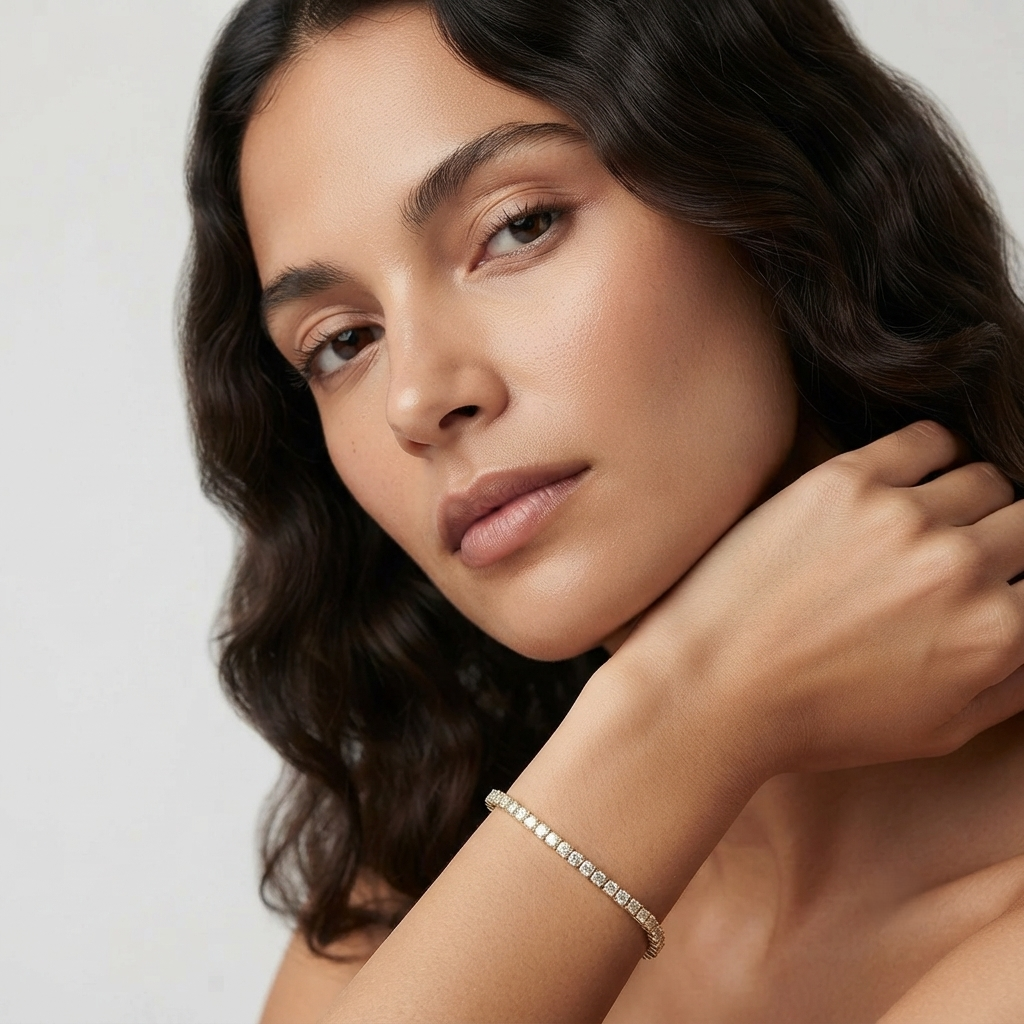 3ct D/VS Lab Grown Diamond Tennis Bracelet for Women – Platinum