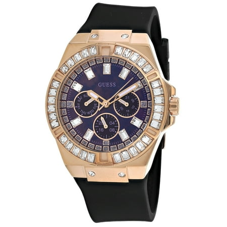 GUESS Women's Watch – 39mm Black Silicone Strap
