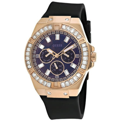 GUESS Women's Watch – 39mm Black Silicone Strap