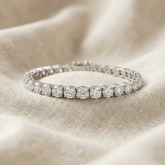 Diamond Tennis Bracelet 1.00ct in 925 Sterling Silver | FineDiam