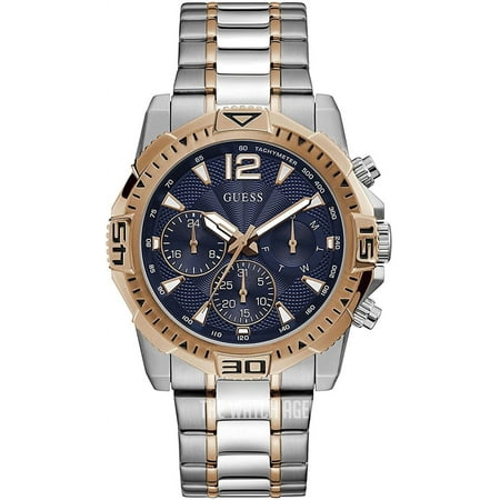 GUESS Men's Watch GW0056G5 – Two-Tone Silver & Rose Gold