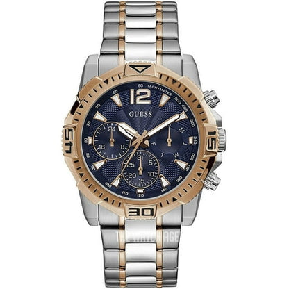 GUESS Men's Watch GW0056G5 – Two-Tone Silver & Rose Gold