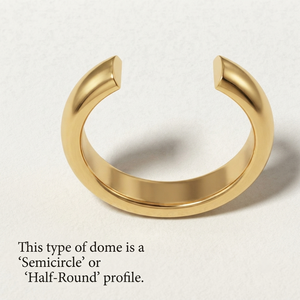 D Shape Plain Wedding Band for Women Birthday Gift Hallmarked