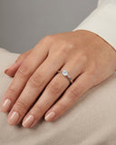 Lab Diamond Engagement Ring 0.15ct H/SI in 9k White Gold
