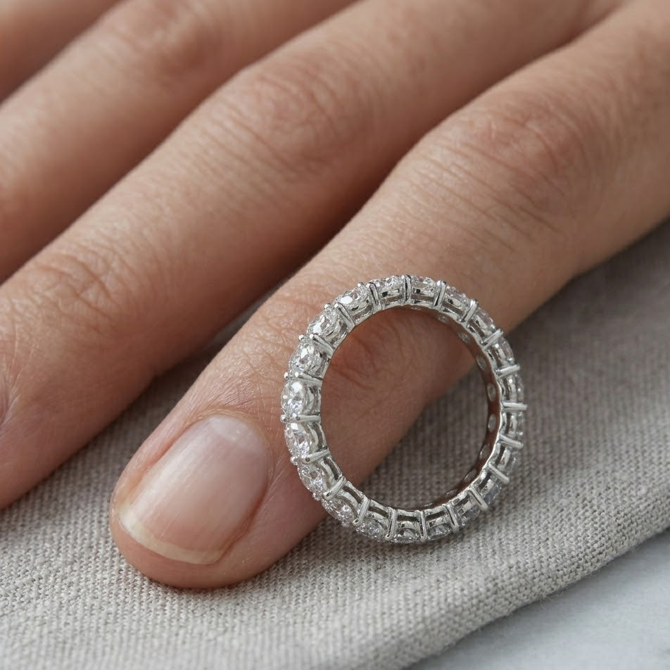 Lab Diamond 1.00ct Eternity Ring F/VS in 925 Silver
