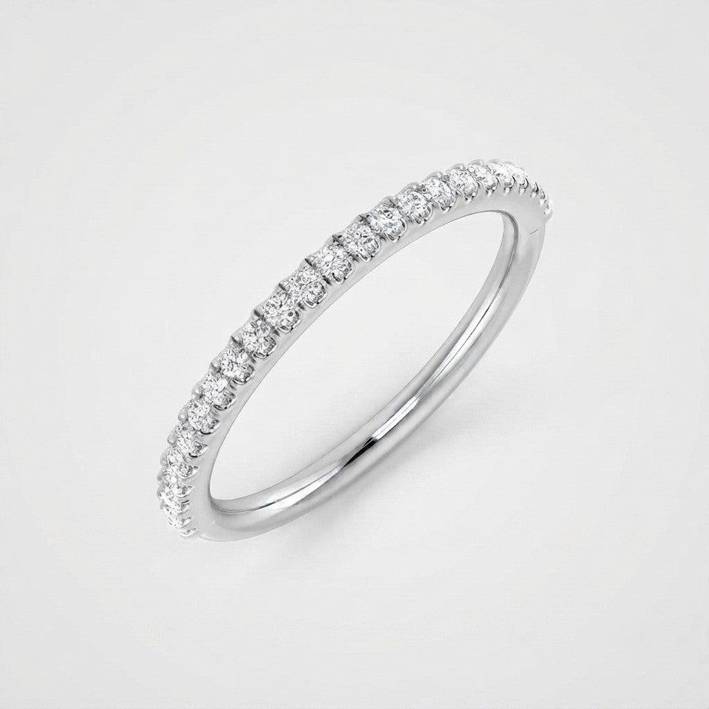 Diamond Half Eternity Ring Anniversary Gift Gold Platinum UK