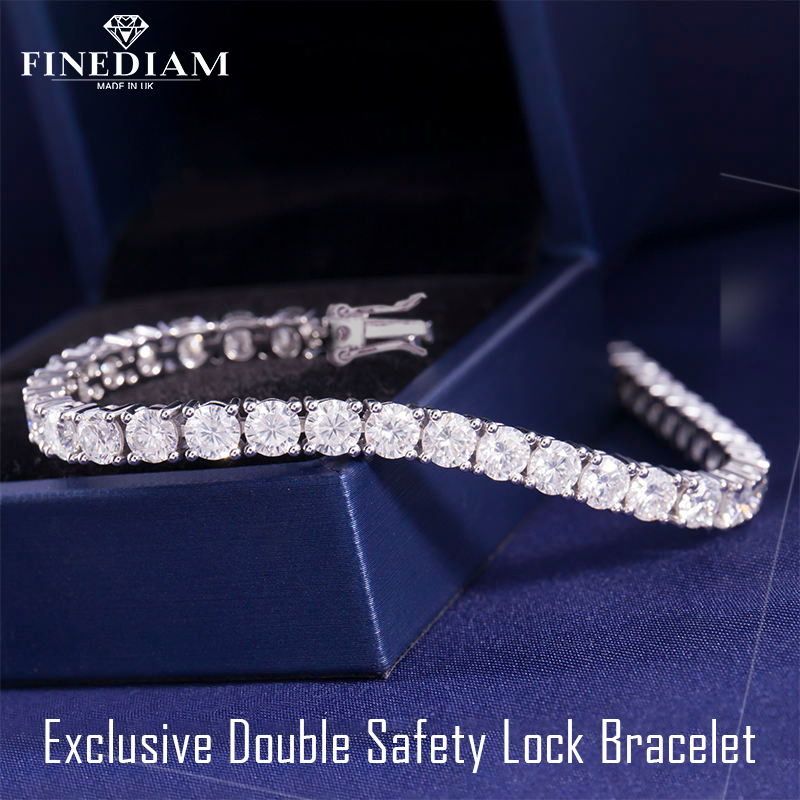 Diamond Tennis Bracelet 18K White Gold Mother's Day Gift Her