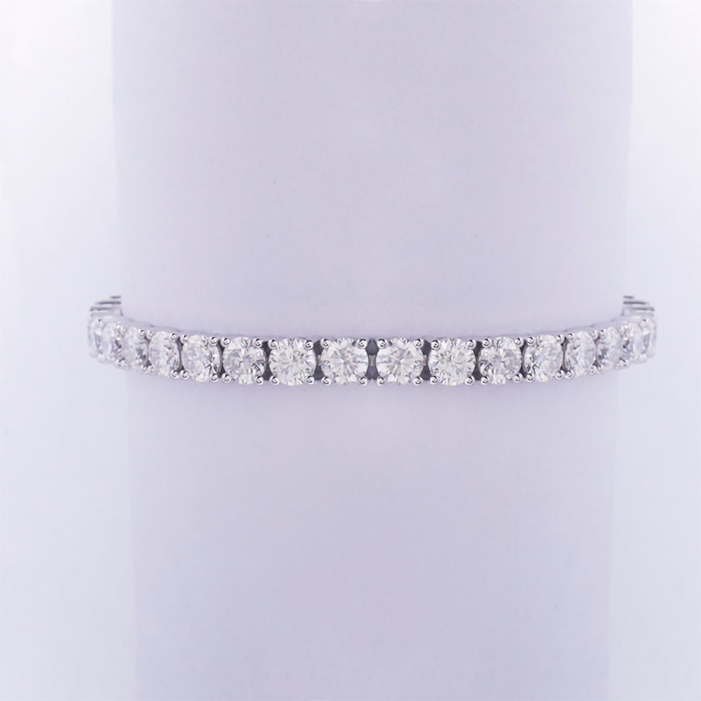 Diamond Tennis Bracelet 18K Yellow Gold Luxury Christmas Gift