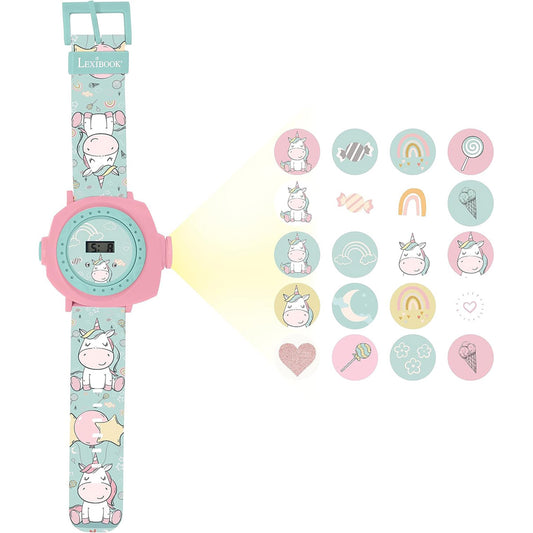 Lexibook Unicorn Children's Projection Watch with 20 Images - DMW050UNI