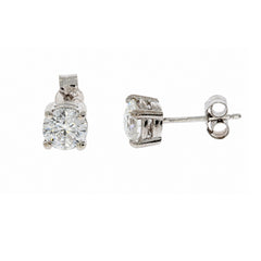 Lab grown diamond earring