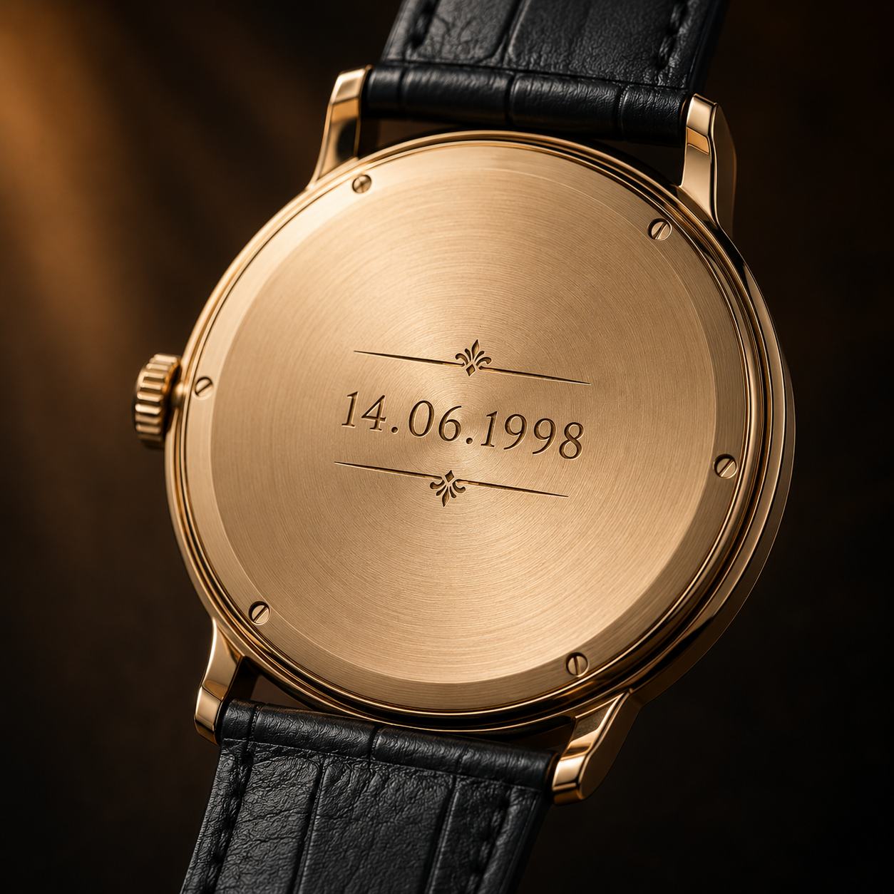 Custom Watch Engraving Service – 7-10 Character Personalized Back Case Engraving for Special Dates & Names