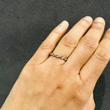 diamond sapphire eternity band