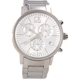 Calvin Klein Post-Minimal Chronograph Silver Dial Mens Watch