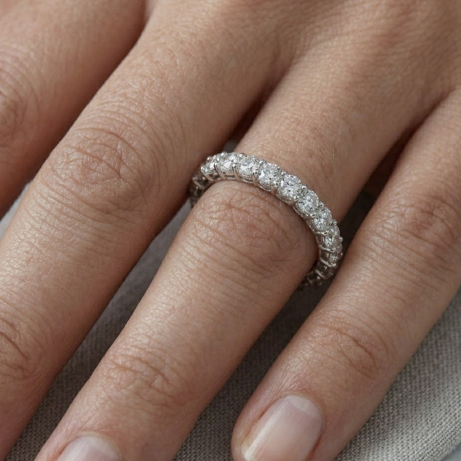 Lab Diamond 1.00ct Eternity Ring F/VS in 925 Silver