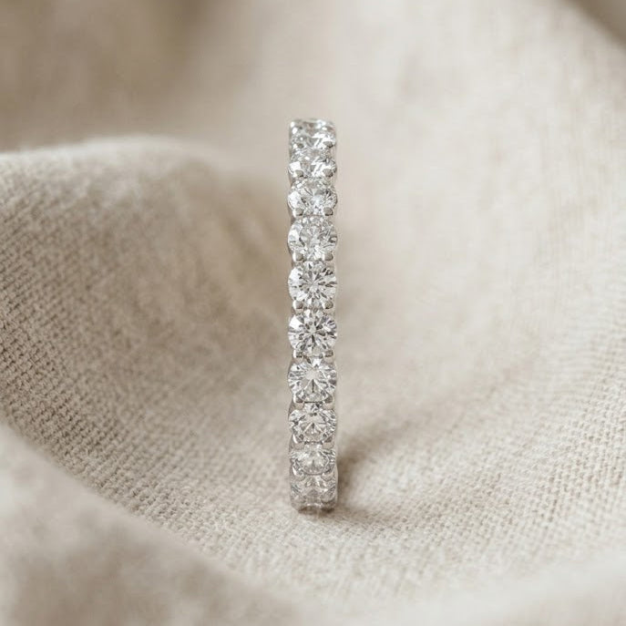 Lab Diamond 1.00ct Eternity Ring F/VS in 925 Silver