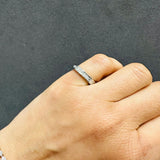 baguette cut diamond band