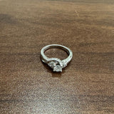 prong set round diamond ring