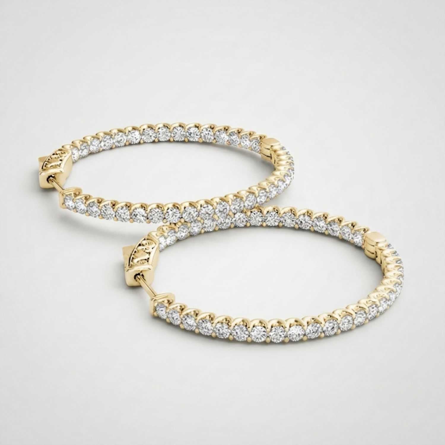 Hoop Earrings 0.50ct Lab Grown Diamond Bridal Shower Gift