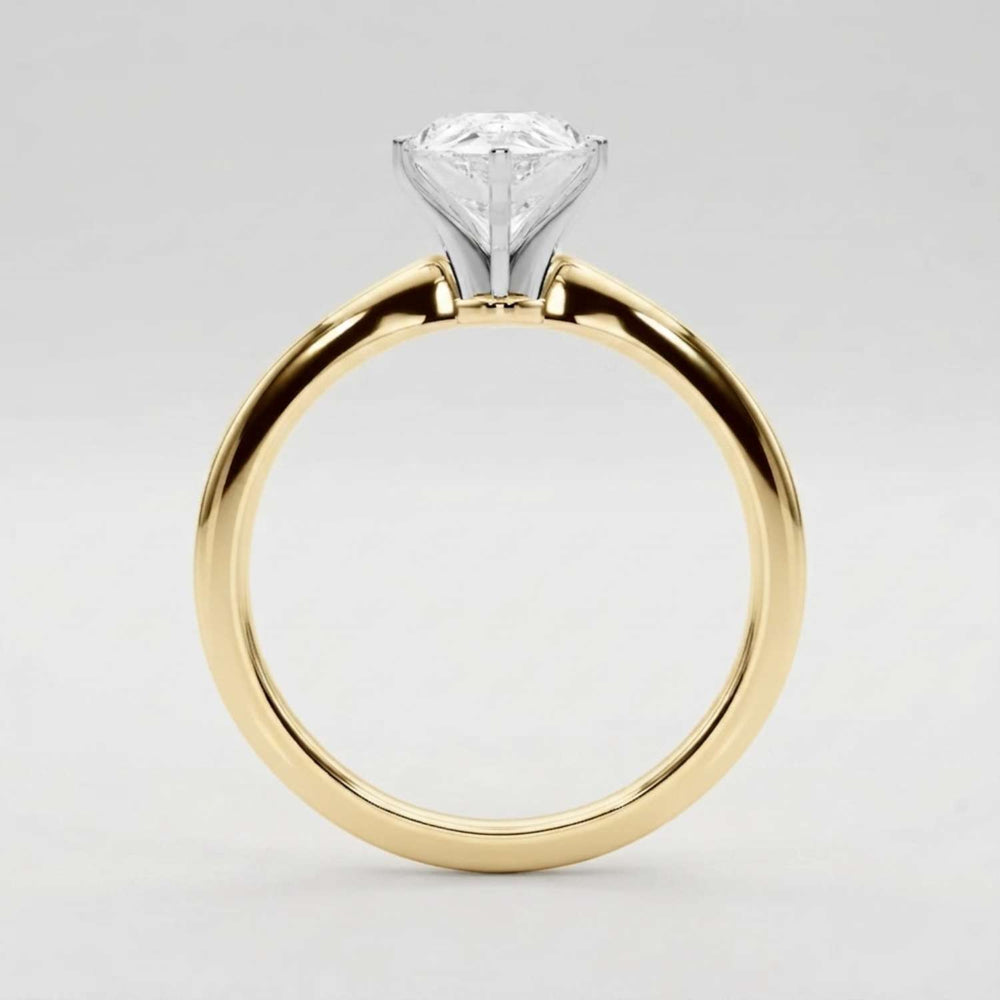IGI Lab Grown Pear Diamond 6 Claw Solitaire Ring Forever Love
