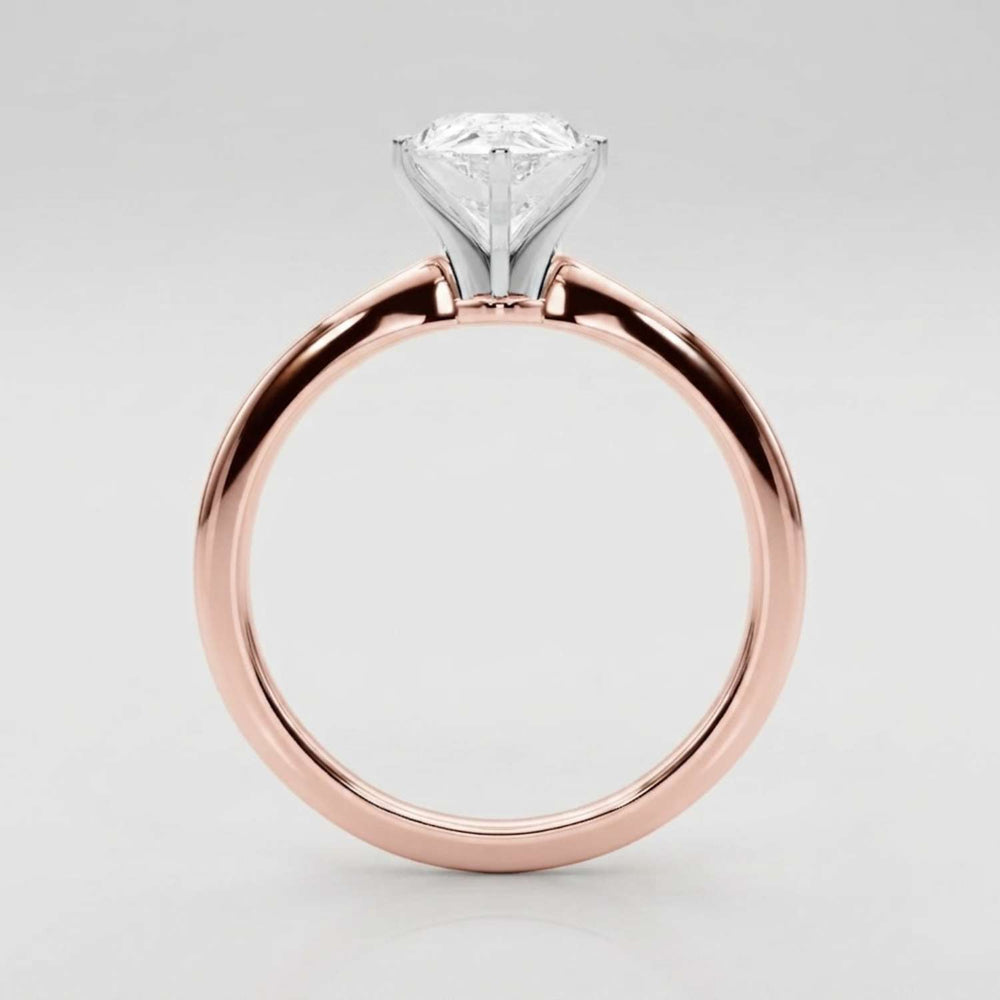 IGI Lab Grown Pear Diamond 6 Claw Solitaire Ring Wedding Anniversary