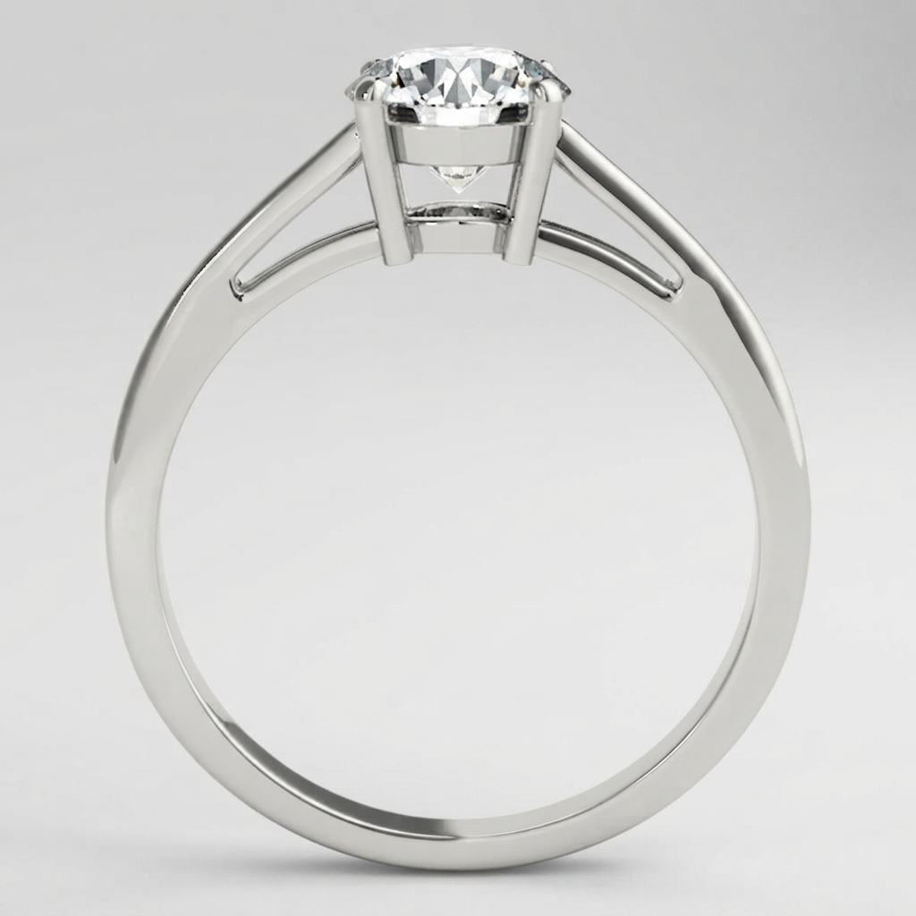 IGI Lab Grown Round Cut Diamond Solitaire Engagement Ring Christmas Gift