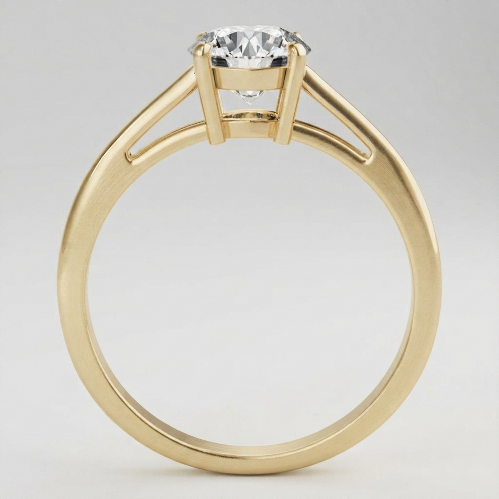 IGI Lab Grown Round Cut Diamond Solitaire Engagement Ring Gift Girlfriend