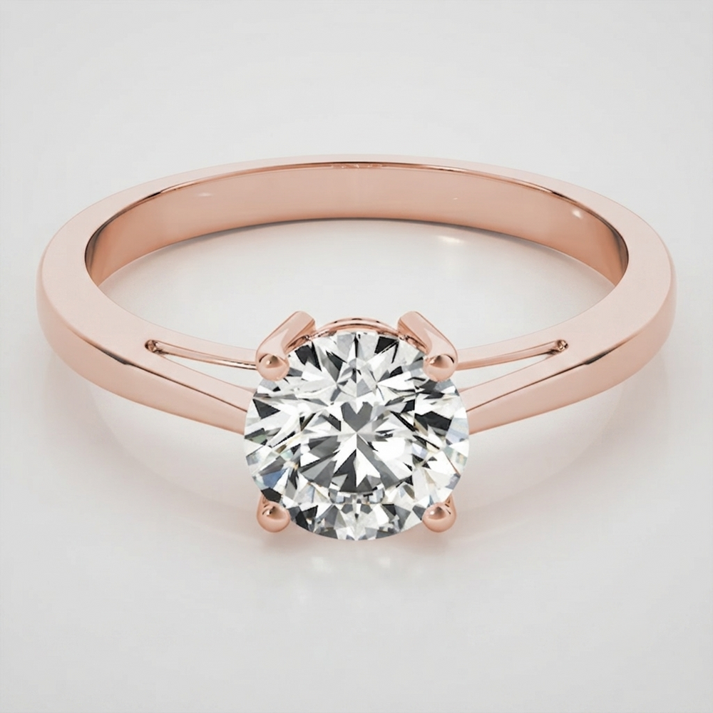 IGI Lab Grown Round Cut Diamond Solitaire Engagement Ring Graduation Gift