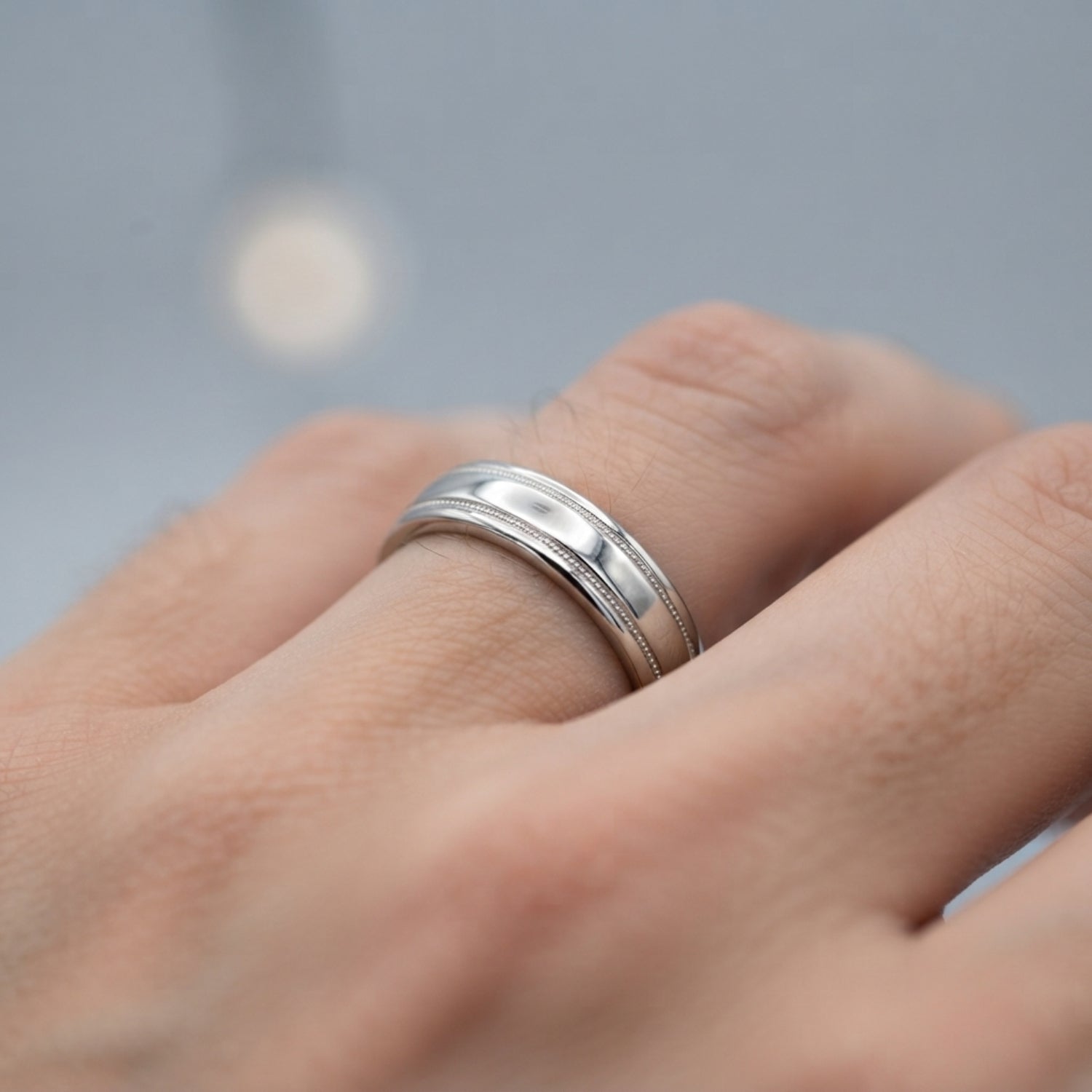 5mm-8mm Standard Weight Men's Gold Band