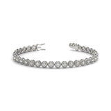 Round Brilliant Diamond Tennis Bracelet in Gold or Platinum